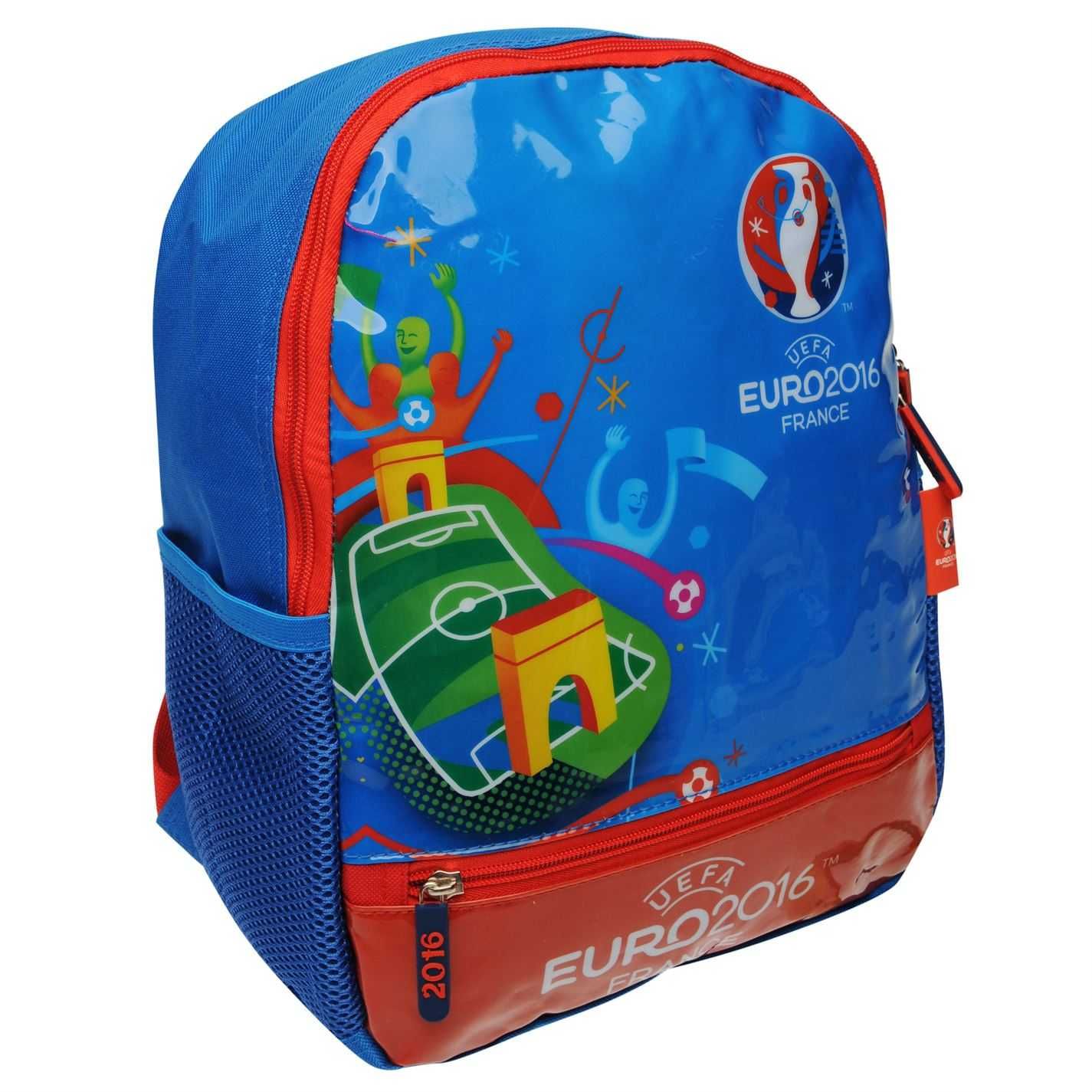 Рюкзак детский дошкольный UEFA EURO 2016 Backpack Синий глянцевый