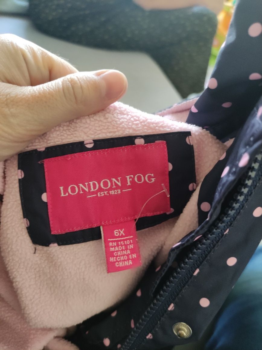 Kurtka wiosenna płaszczyk London fog 6 lat