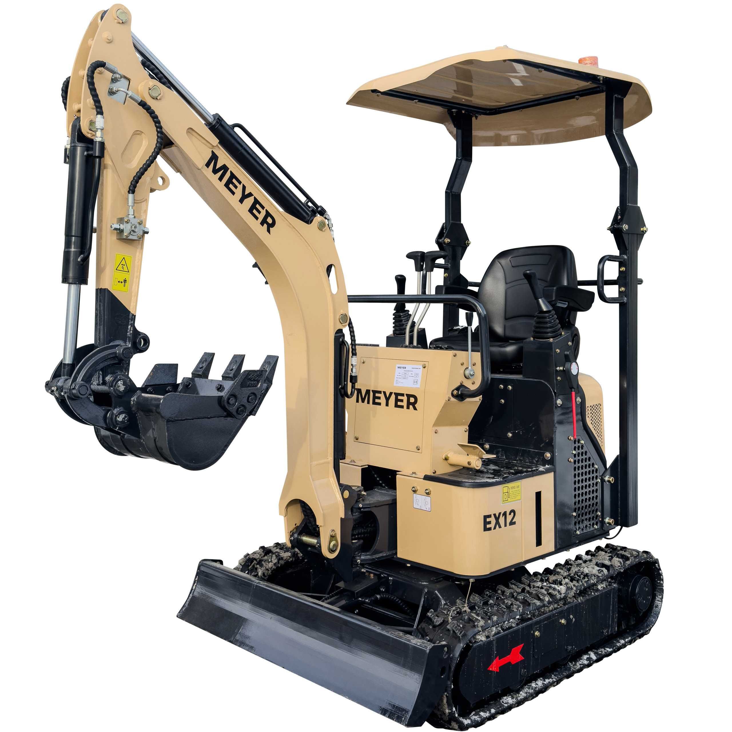 Minikoparka Meyer EX12 - silnik YANMAR, pompa PARKER jak JCB CAT
