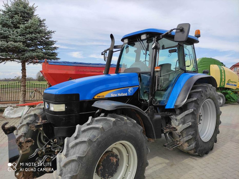 New Holland TM 155 oryginał 7600mtg skrętna oś power shift tuz zadbany
