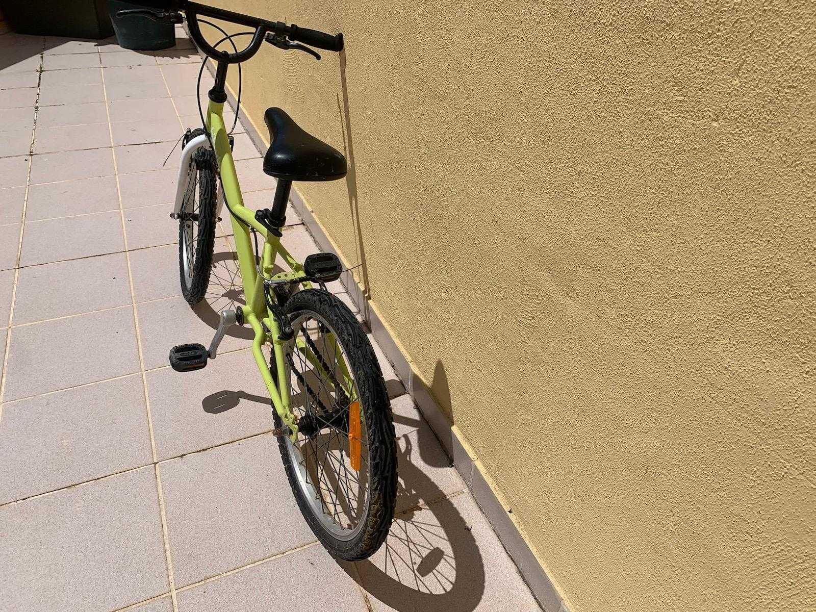 Bicicleta Verde Para Criança Roda 20