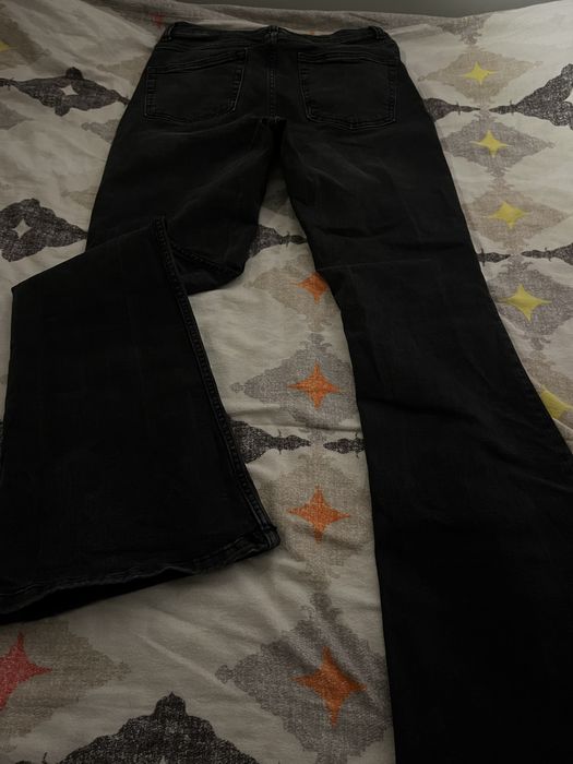 Black flared jeans