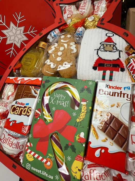 Подарунковий набір бокс Солодкий подарунок для дочки Мішечок Кіндер