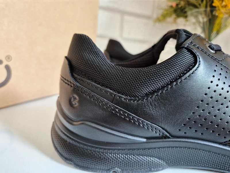Nowe Męskie buty 41 czarne buty ECCO skórzane buty 41 wizytowe