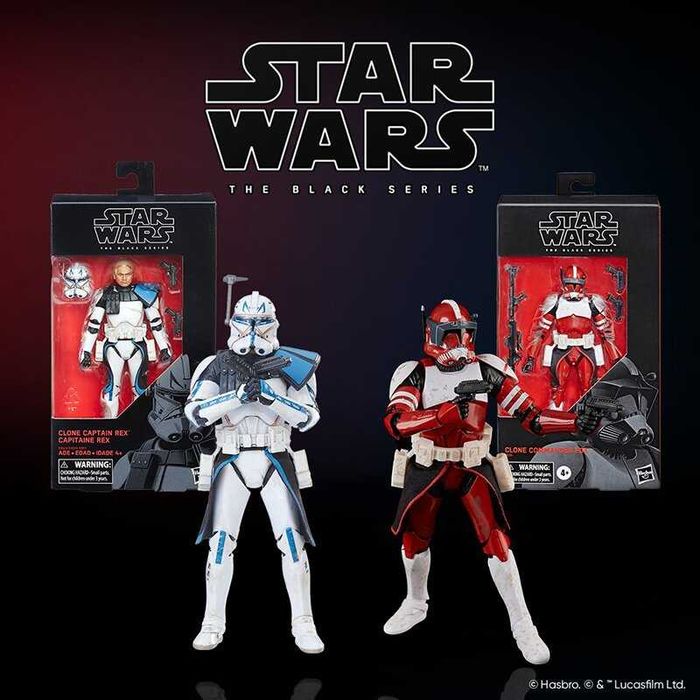 Фігурки Star Wars Black Series Клон Капітан Рекс і Коммандер Фокс