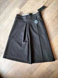 Elegancka spódnica spódniczka business look czarna na podszewce Orsay