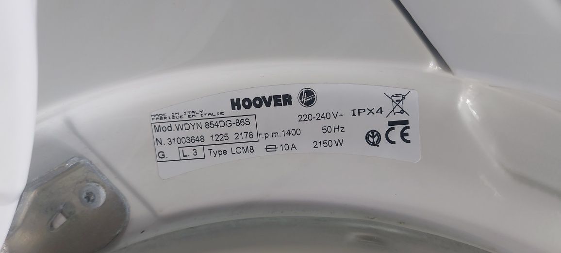 Пральна машина з сушкою Hoover WDYN 854DG-86S
