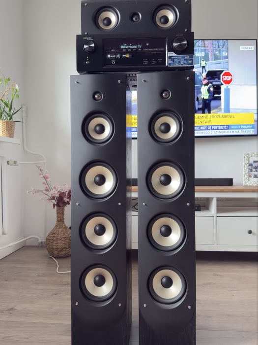 Amplituner Denon z głosnikami
