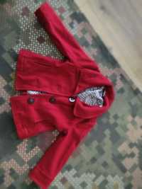 DKNY Donna Karan czerwony płaszczyk dla dziewczynki a dzi