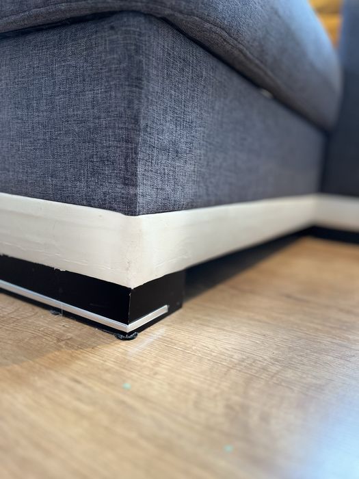 Narożnik .# wypoczynek# szary+biały