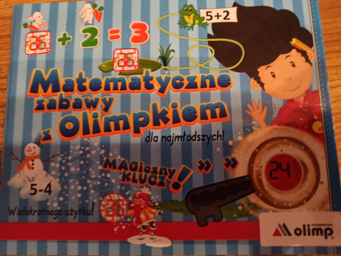 Matematyczne zabawy z olimpkiem książeczka dla dziecka 6-7 lat