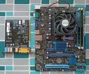 Asus M5A78L-M LX3 + FX4300 4ядра 3.8Ghz + Samsung 8 Гб 1600 Mhz AM3+