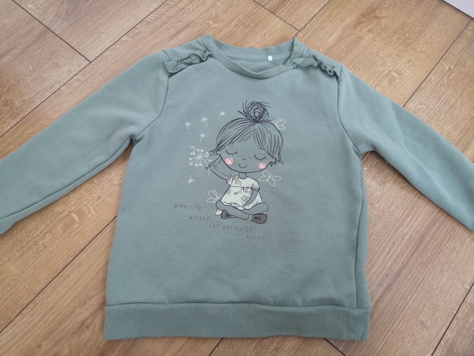 Bluza zielona falbanki 104-110 hit poszukiwania