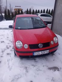VW POLO 1.2B 2002r. 5 drzwiowy w kolorze czerwonym