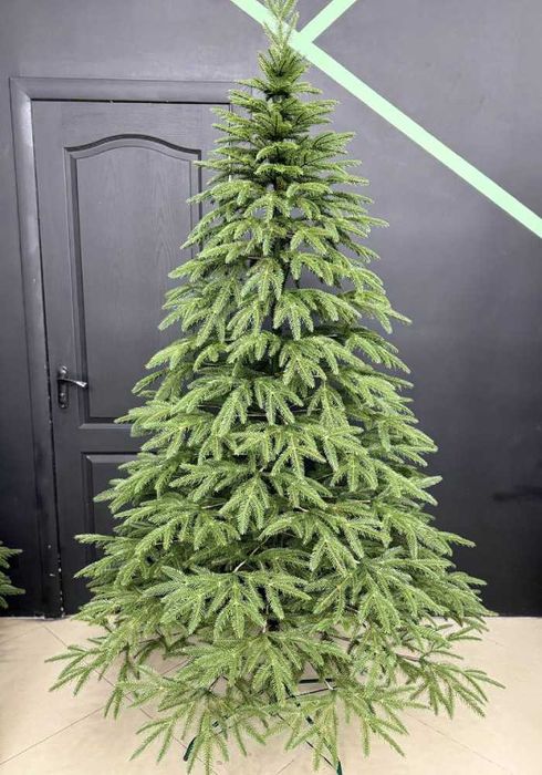 Ялинка лита Альпійська зелена та Альпійська засніжена з підставкою