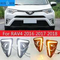 Дневные ходовые огни DRL TOYOTA RAV4 2016-2019 С УКАЗАТЕЛЕМ ПОВОРОТА