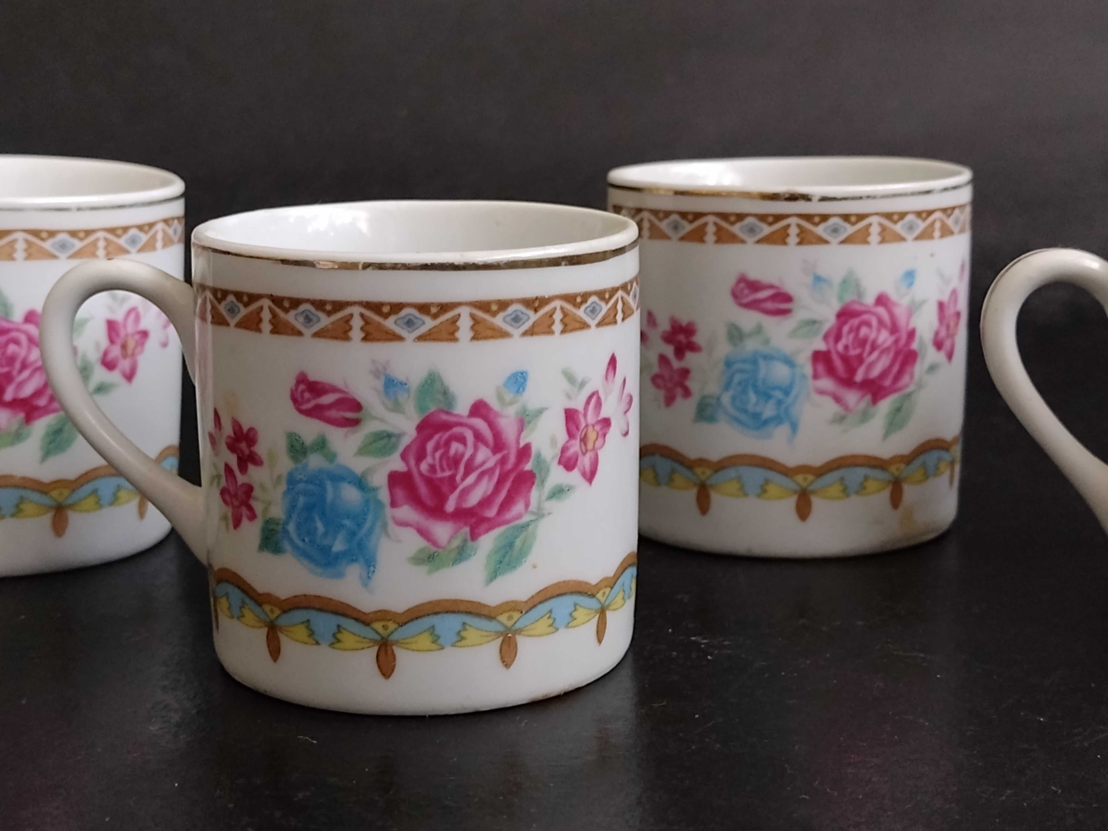 PRL- Filiżanki do Espresso - porcelana chińska- zestaw 4 szt