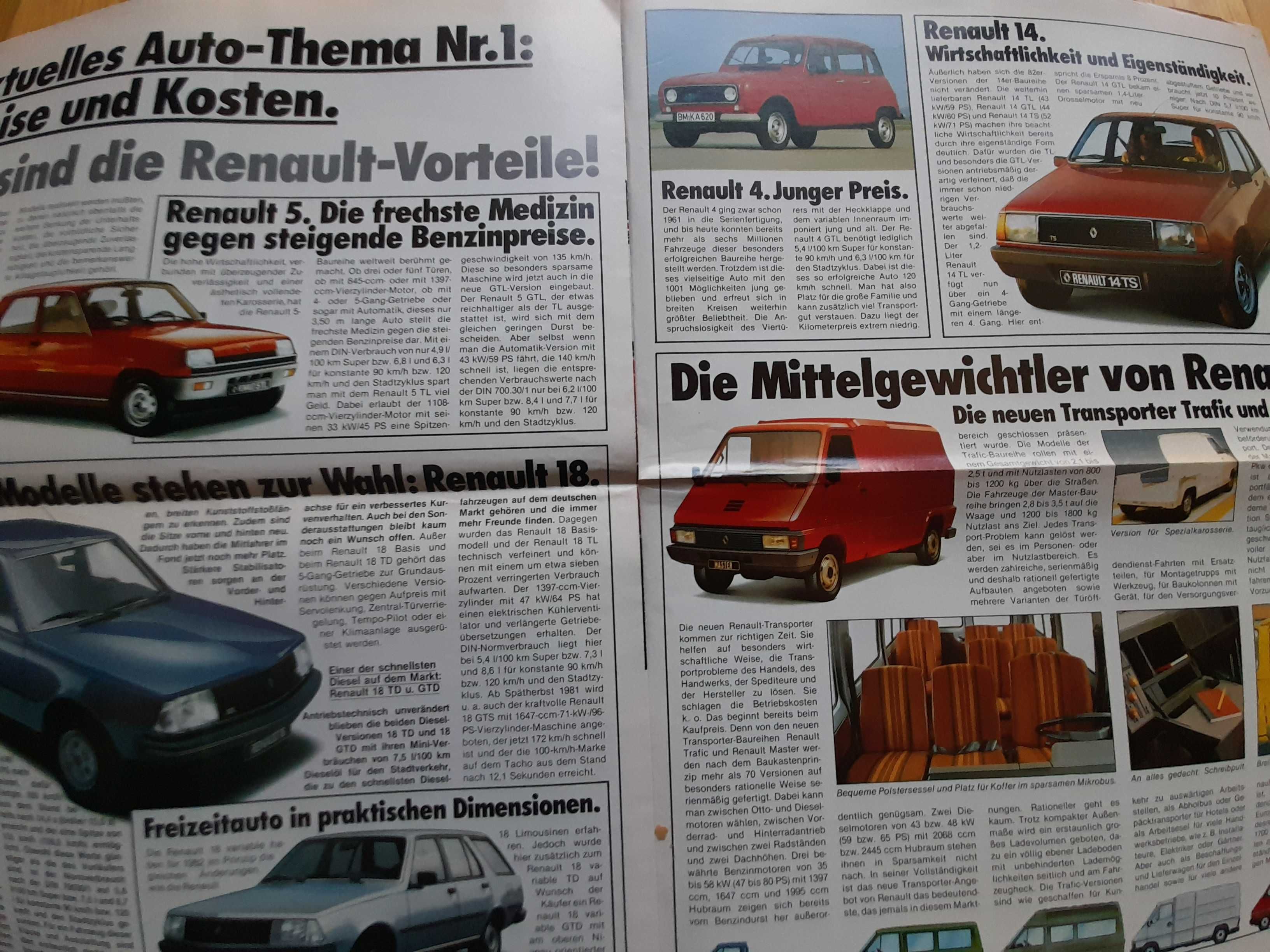 RENAULT 5 Turbo, 4, Fuego, 18, 30, Alpine A310 i inne rok 1981