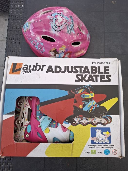 Rolki dziecięce rozmiar 31-34+kask+ochraniacze