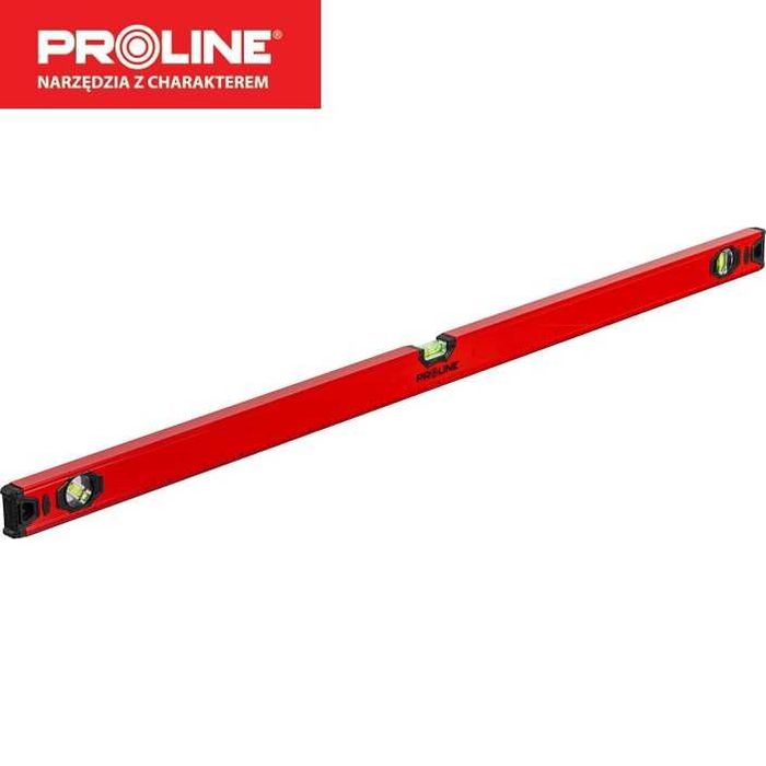 Poziomnica Aluminiowa 120cm 1,2M, 3X Libelki /oczka - Oryginał PROLINE