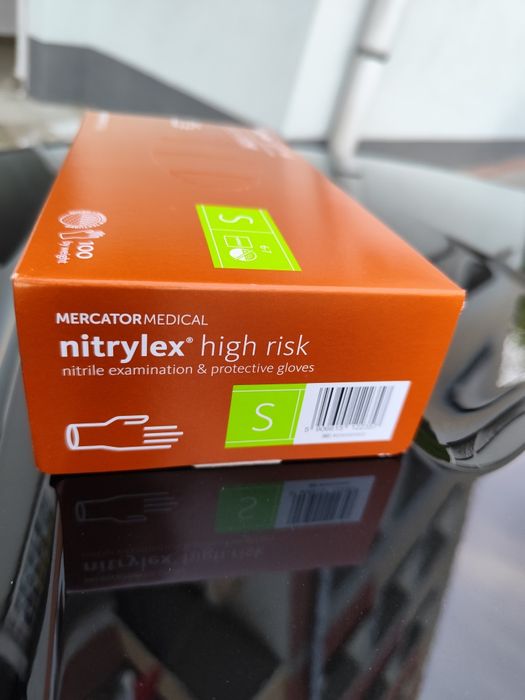 Rękawice nitrylowe jednorazowe MOTO mocne NITRYLEX High risk HIGHRISK