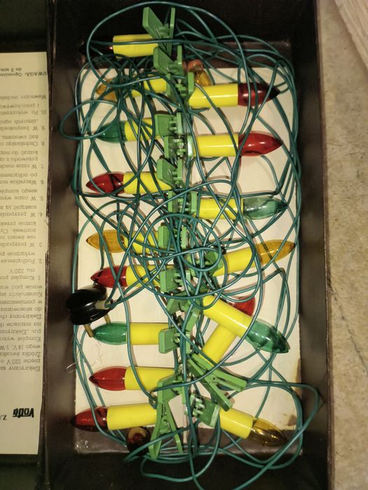 Komplet choinkowych Lampek z 1989r