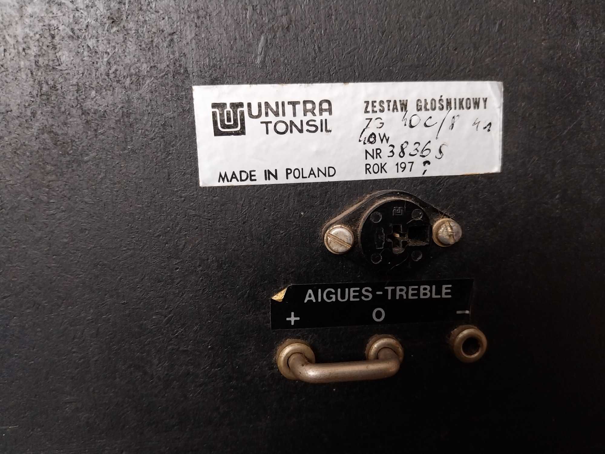 Kolumny Unitra Tonsil zg40c export