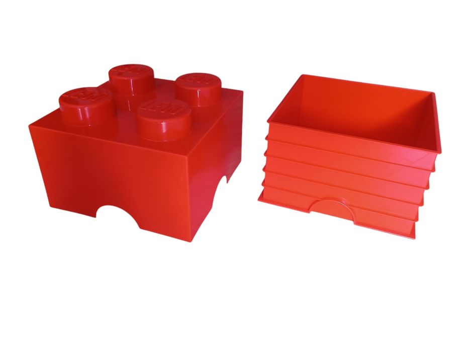 LEGO 4003 czerwony pojemnik w kształcie klocka do przechowywania
