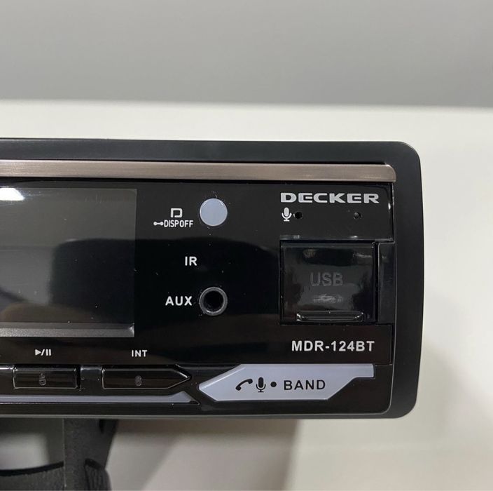Процессорная автомагнитола 1din Decker MDR-124 BT DSP/AUX/USB/