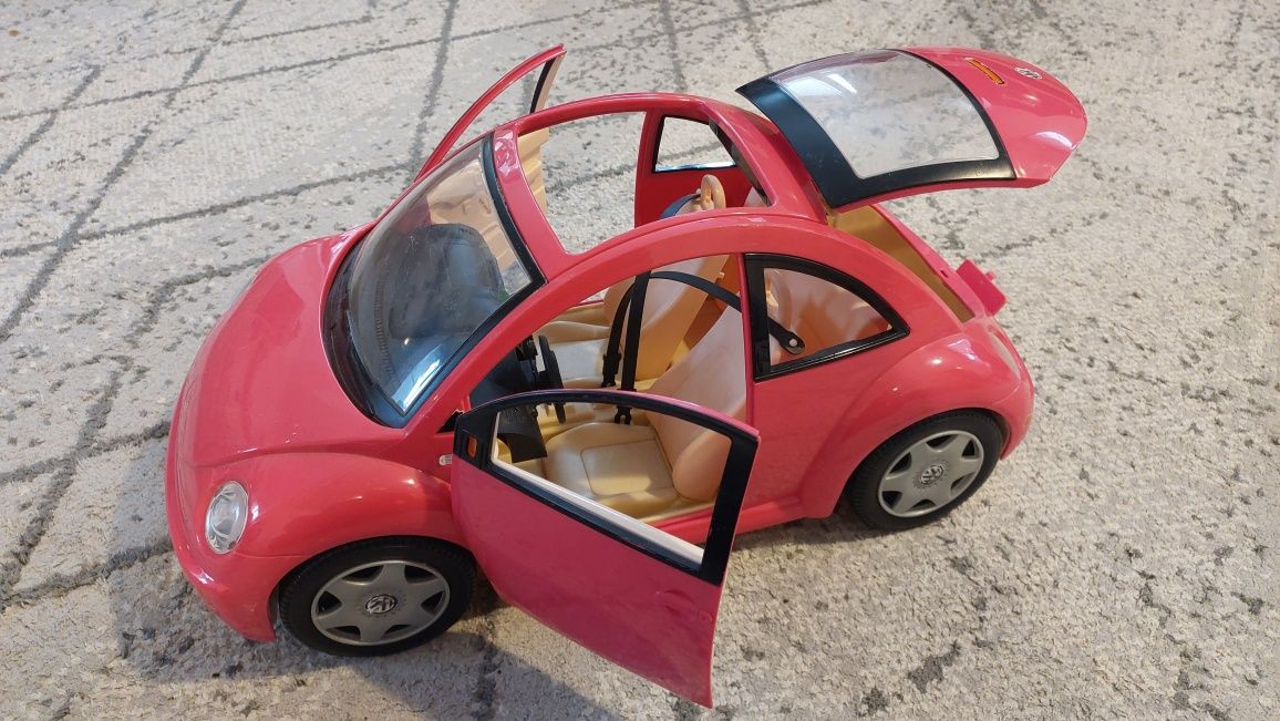 Samochód Barbie Mattel Volkswagen Beetle różowy