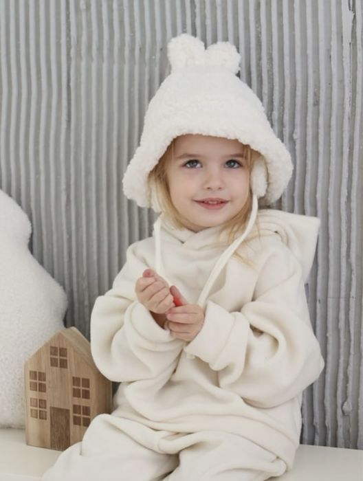 Зимова шапка панама тедді 18-24 міс