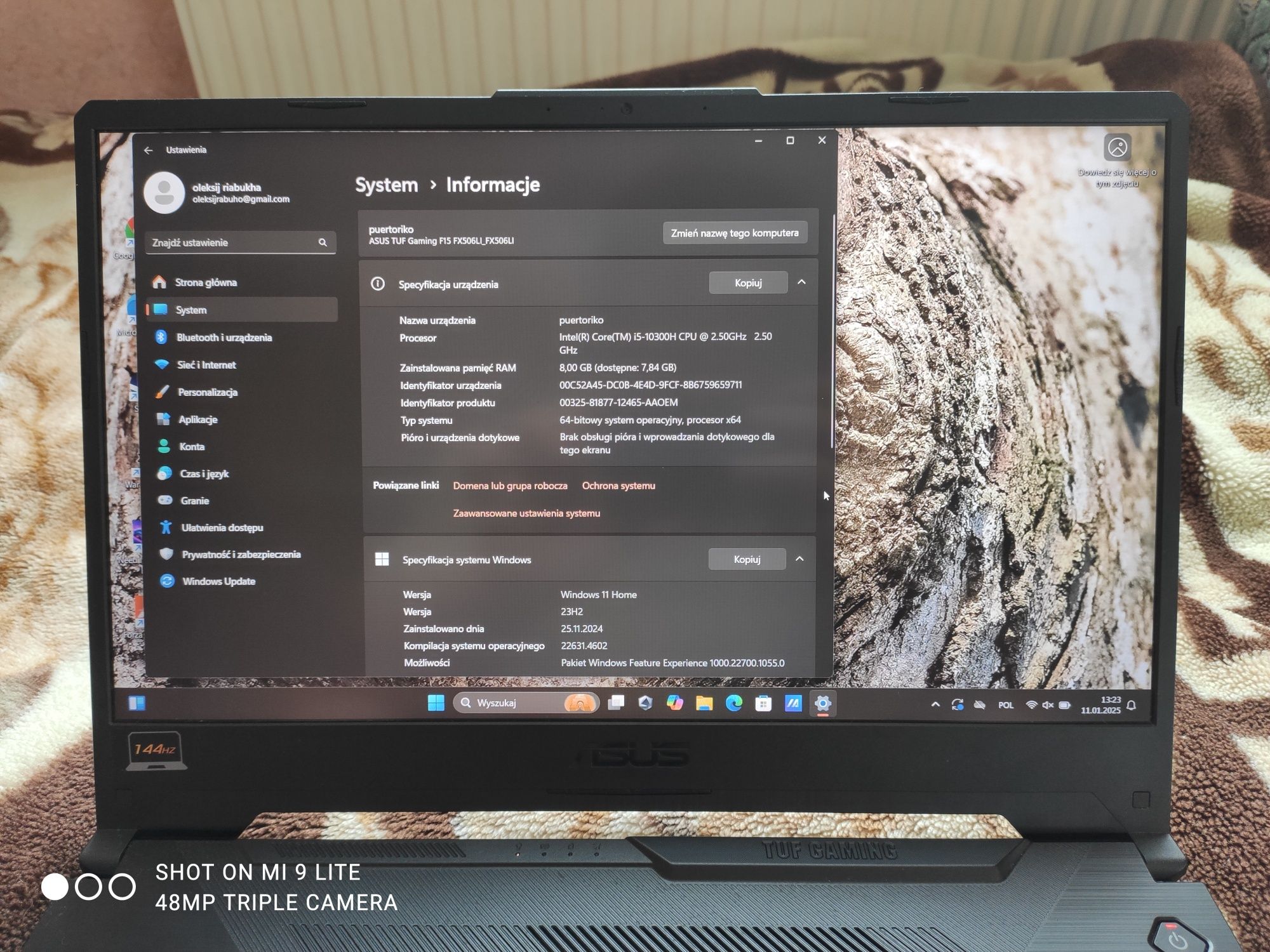Asus tuf gaming f15