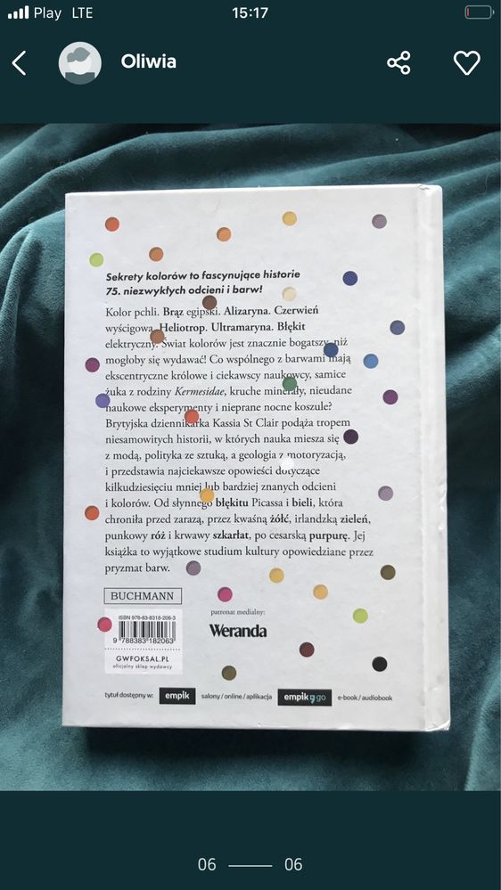 książka „Sekrety Kolorów”