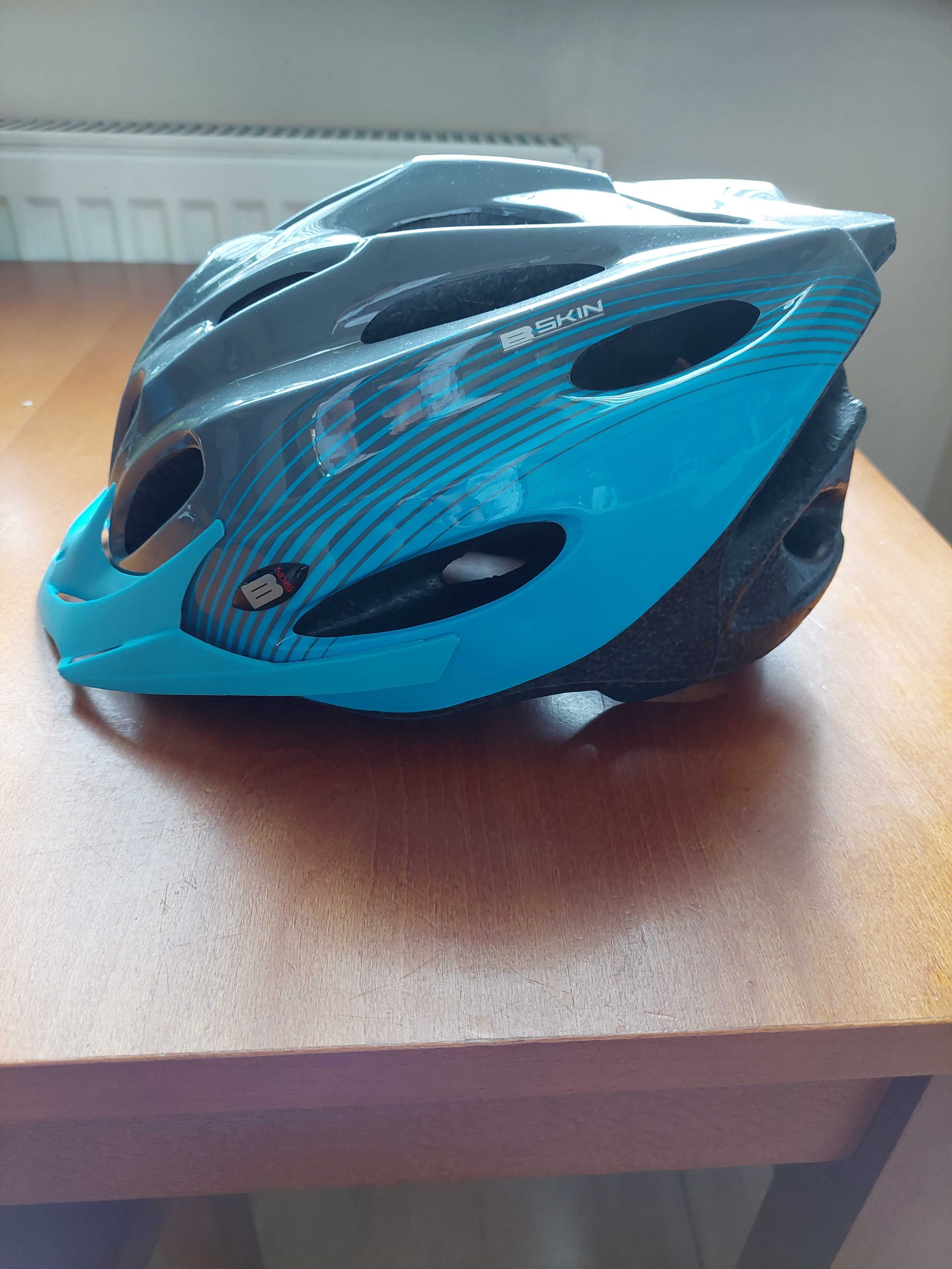 Kask rowerowy firmy B-skin - M niebieski jak nowy