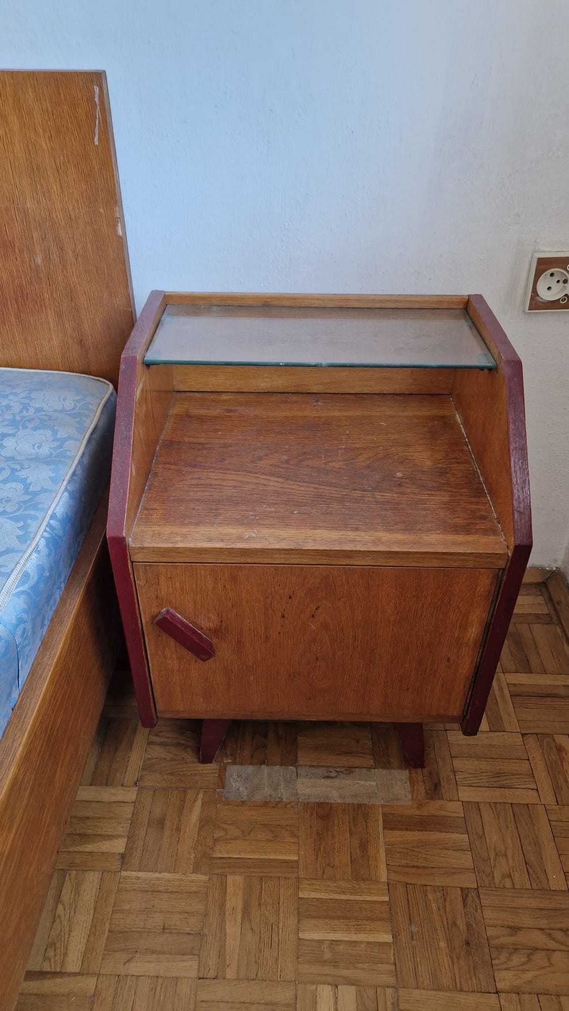 komplet mebli sypialnych czar PRL-u