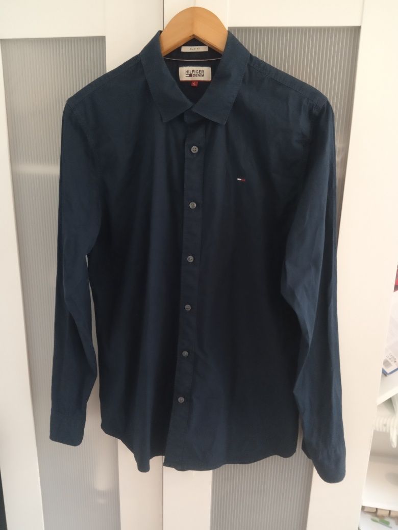 Koszula gładka męska Tommy Hilfiger, rozmiar L