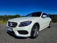 Mercedes-Benz Klasa C SALON POLSKA,Biała Perła,Wentylowane fotele, Czerwona skóra,pakiet AMG