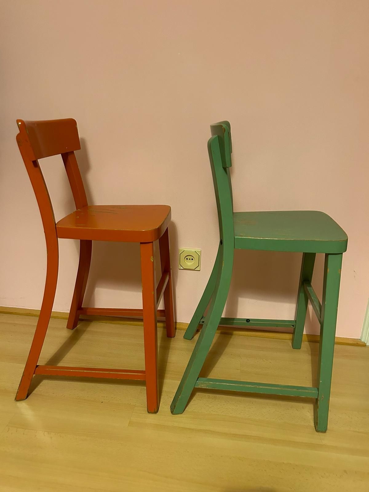 Krzesło drewniane dziecięce INGOLF Ikea.