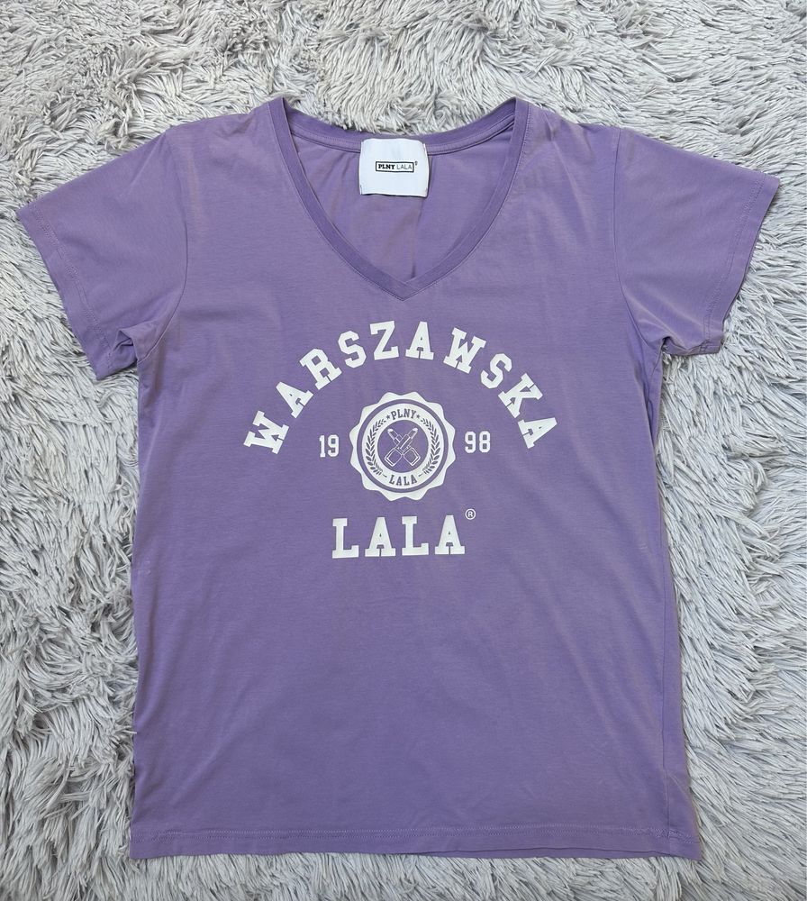 T-shirt fioletowy Plny Lala xxs