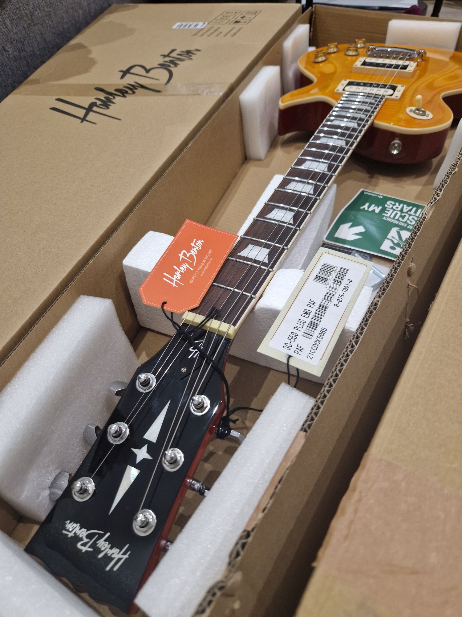 Gitara Harley Benton SC-550 Plus EMG PAF – Stan idealny, setup lutnika