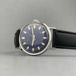 Poljot ZSRR – Stalowy Zegarek Vintage 35 mm, Granatowa Tarcza