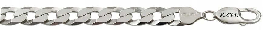 Łańcuszek Srebrny Pancerka  5,50 mm z Krzyżykiem pr 925 Grawer Gratis