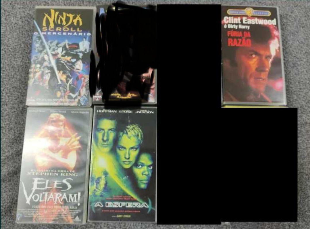 Filmes VHS Terror Ação Manga