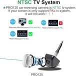 Parkvision Pro 120,Ntsc System Kamera Cofania, Napięcie 12 /24V