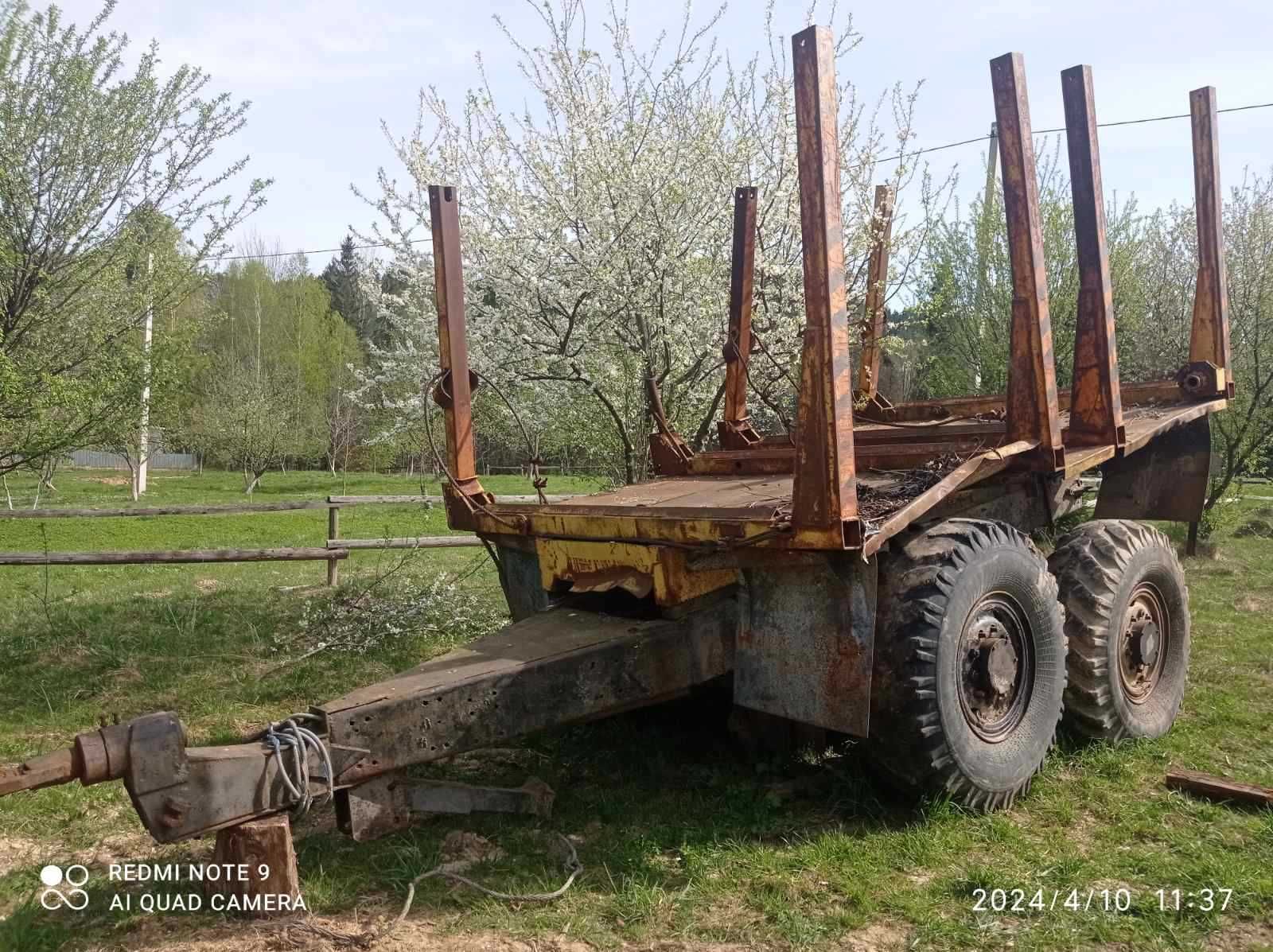 Лісовозний причіп розпуск