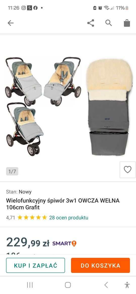 Śpiworek zaffiro stan b.dobry