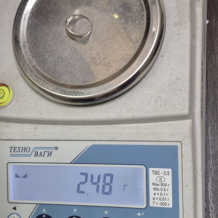 Срібна каблучка 925 проба доріжка з фіанітами