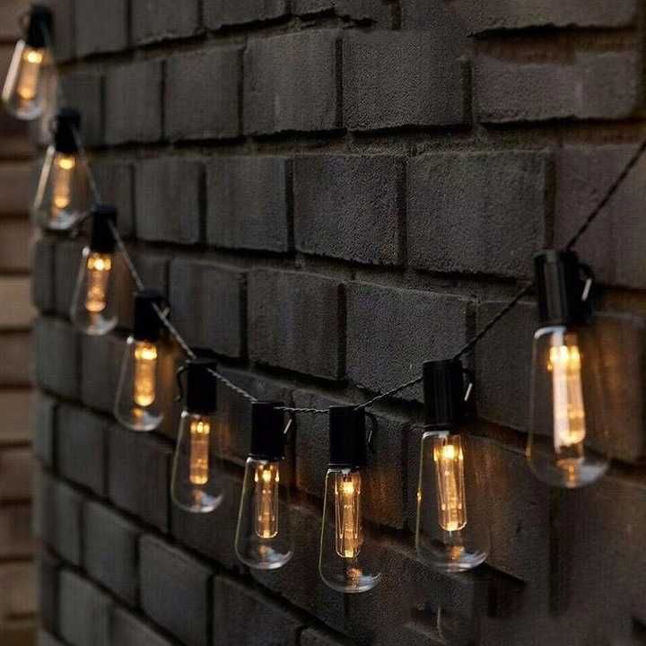 Girlanda Solarna Ogrodowa Lampki Solarne 20x LED na Balkon Taras