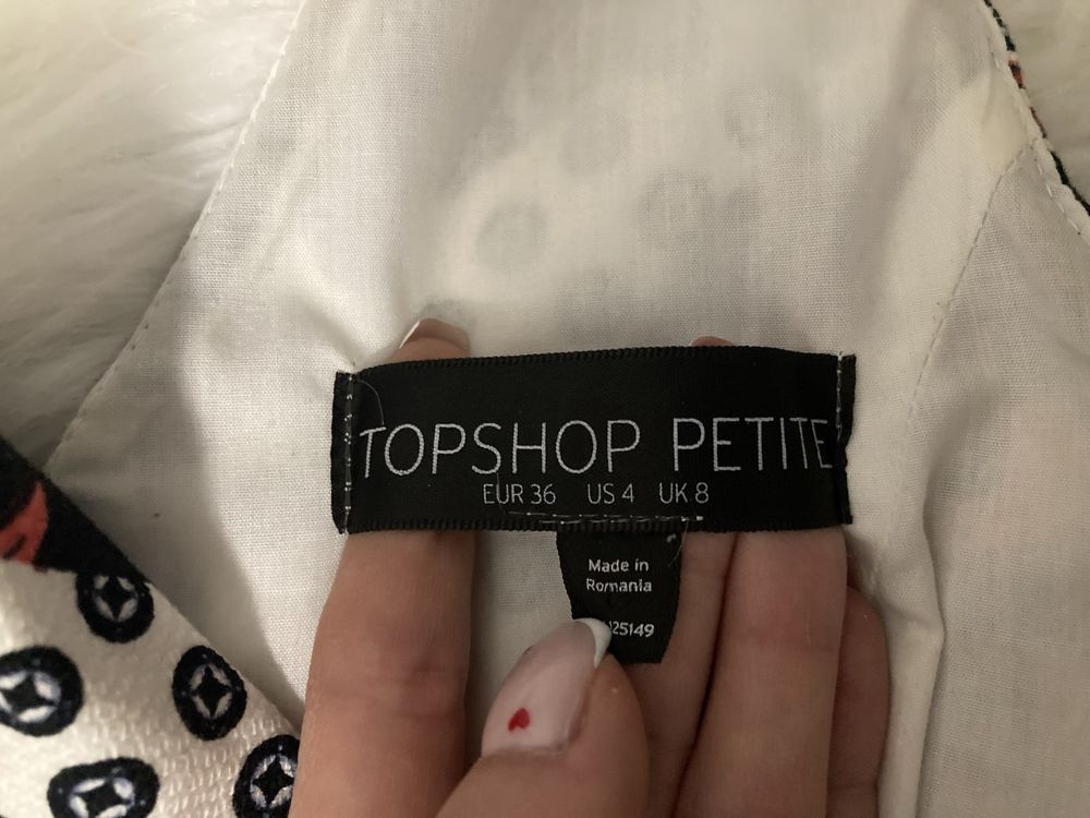 Dziewczęca sukienka Topshop Petite 32 34 XXS XS