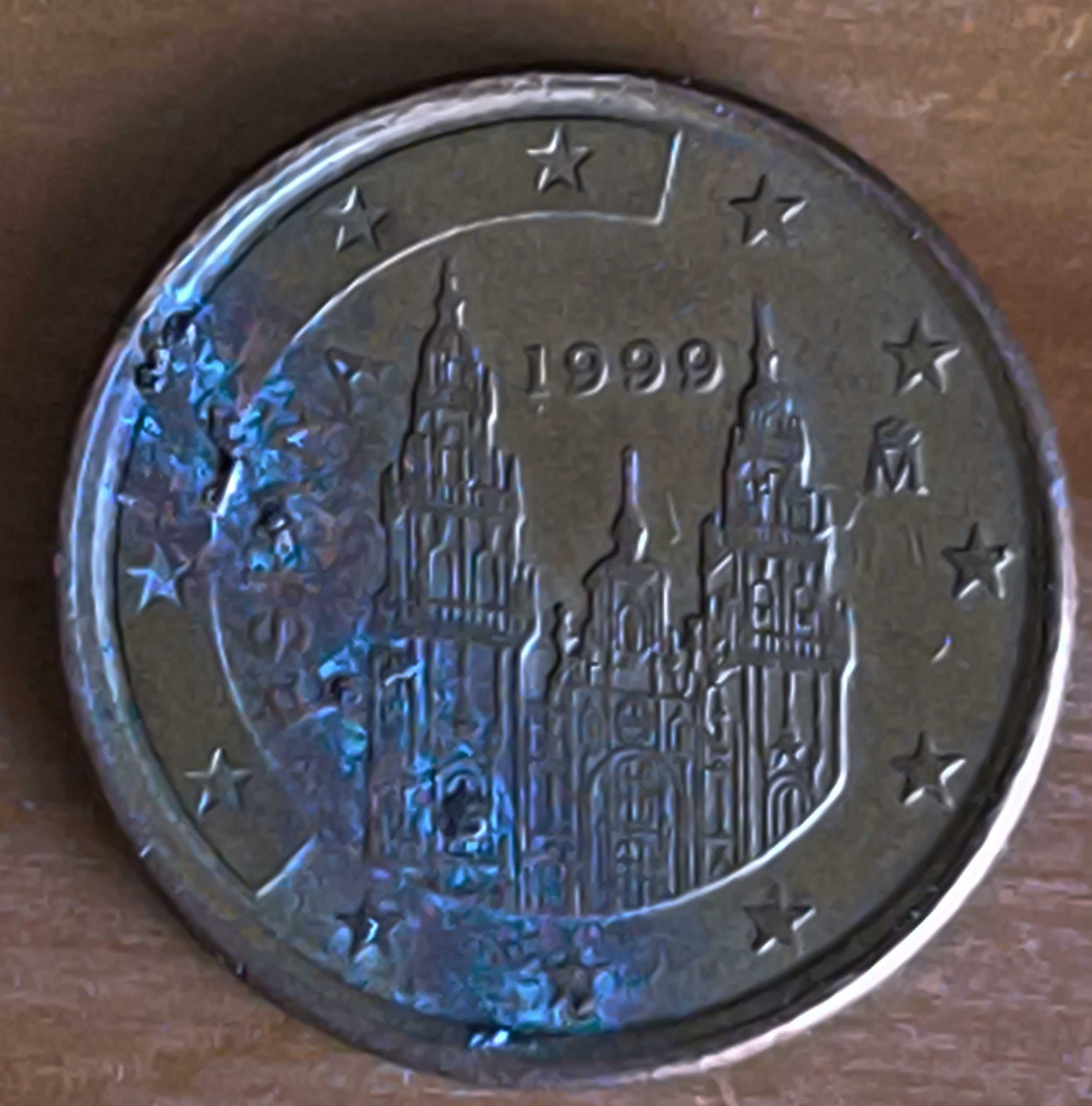 Moedas de euro com erros raros visiveis  e crediveis para colecionar